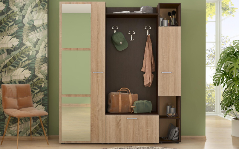 Cuier Lago, wenge + stejar sonoma  1