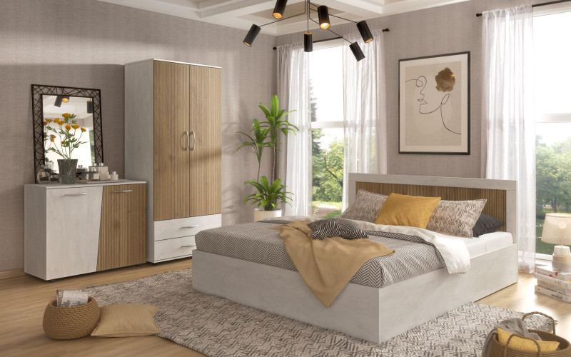 Set dormitor 160/200 Semana, Silk + cadiz  1