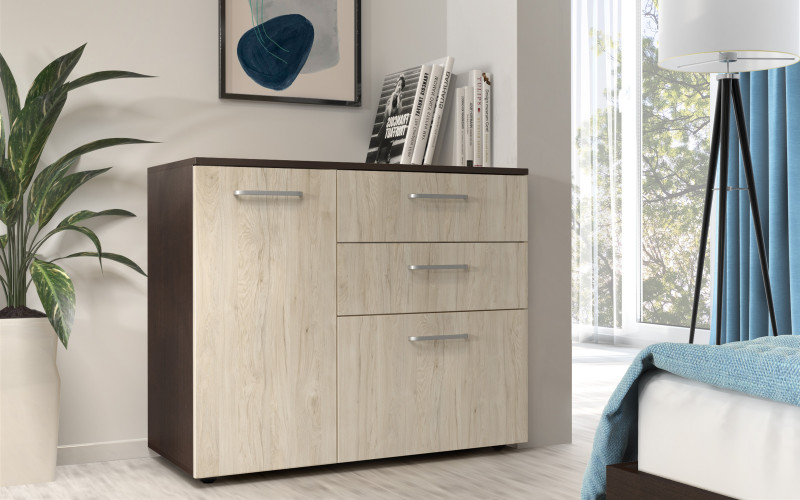 Comoda Aston, wenge + rockford deschis  1