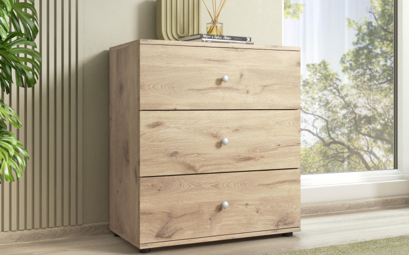 Comoda Discount, stejar scandinav deschis 1