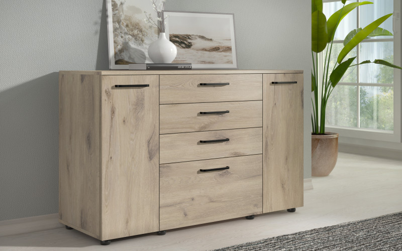 Comoda Ronie, stejar scandinav deschis 1