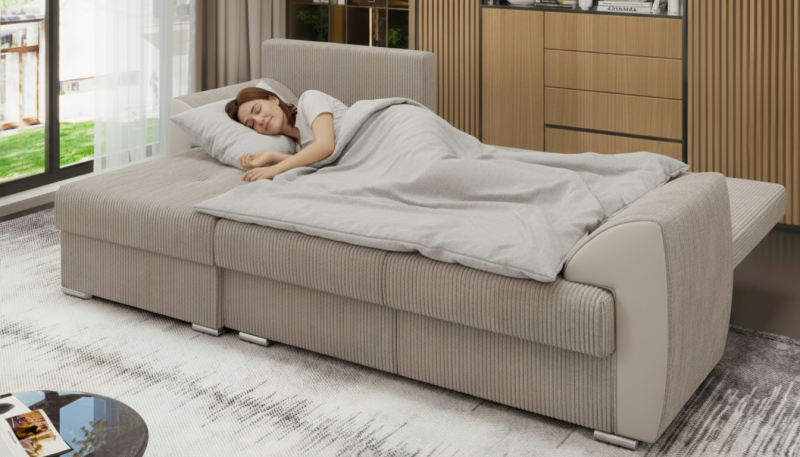 Coltar extensibil Nord, bej deschis  1