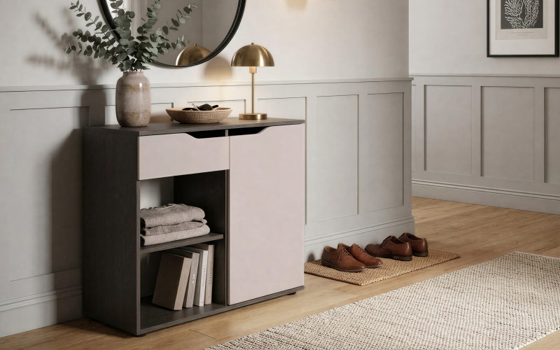 Comoda Space A, casmir + stejar antracit  1