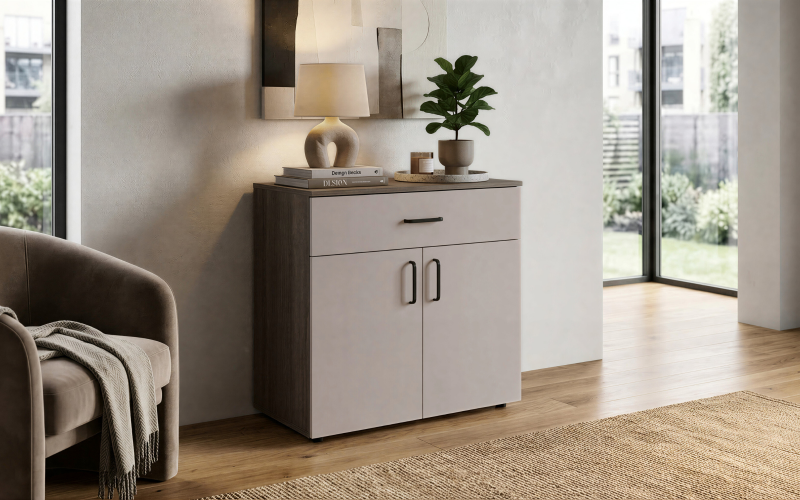 Comoda Space B, casmir + stejar antracit  1