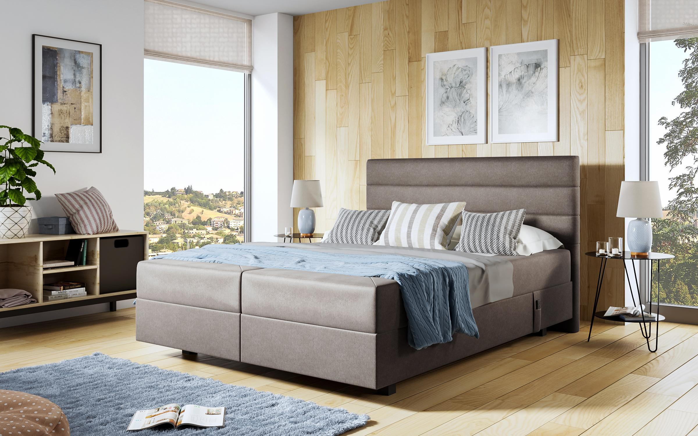 Pat dublu Carmela Boxspring, maro  3