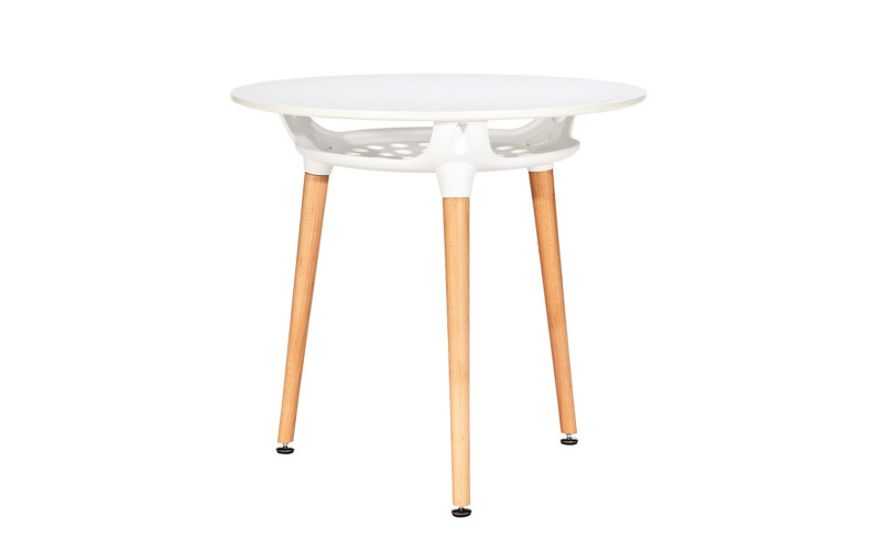Masa dining Sheril, alba  1