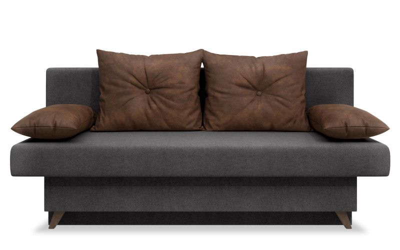 Canapea extensibila Victorio, grafit + maro inchis  1