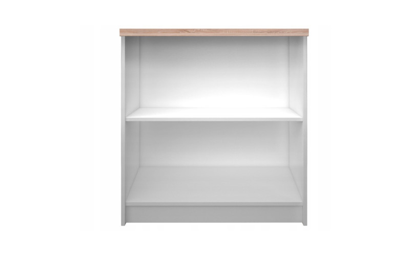 Etajera Mix 1, alb mat + stejar sonoma  1