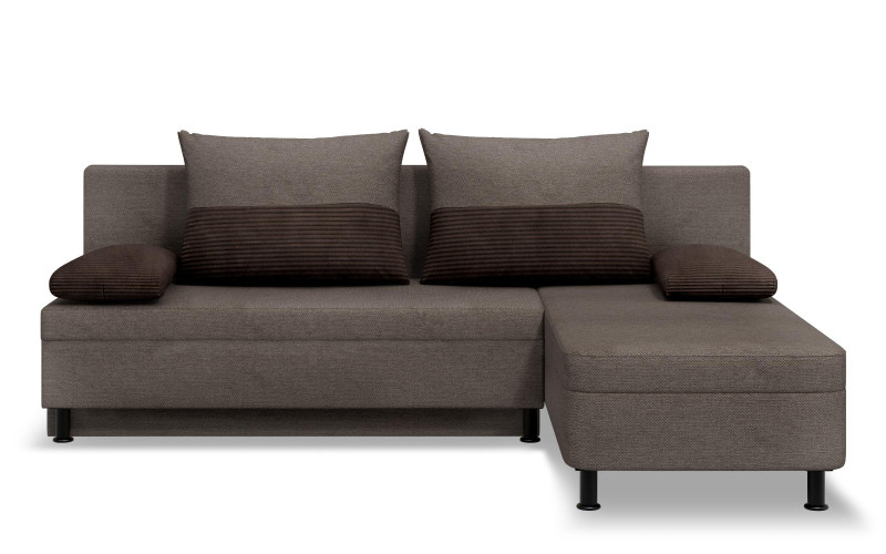 Coltar extensibil Real Prime, maro + maro inchis  1