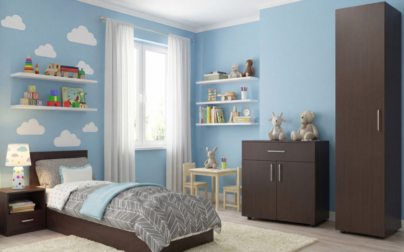 Комплект мебели для детской комнаты Стар, венге  1