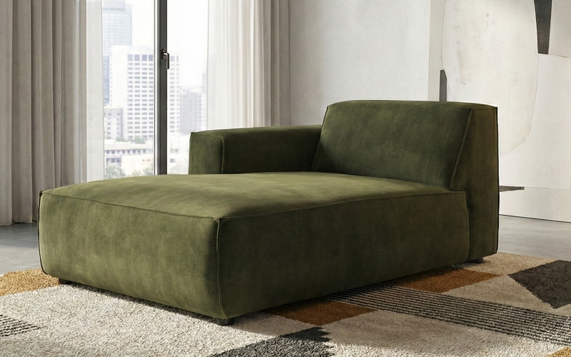 Canapea din coltar modular Verso, verde inchis  1