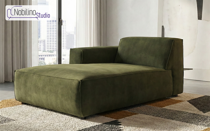 Canapea din coltar modular Verso, verde inchis  1