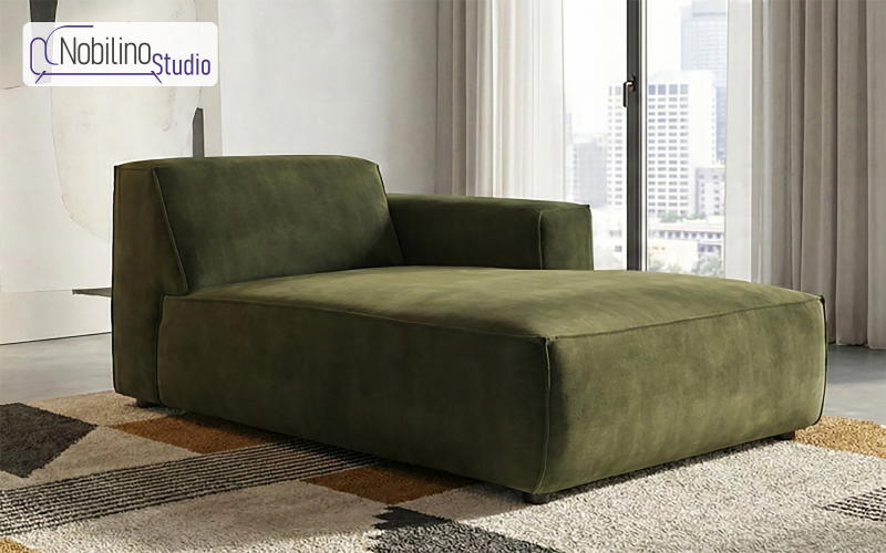 Canapea din coltar modular Verso, verde inchis  1