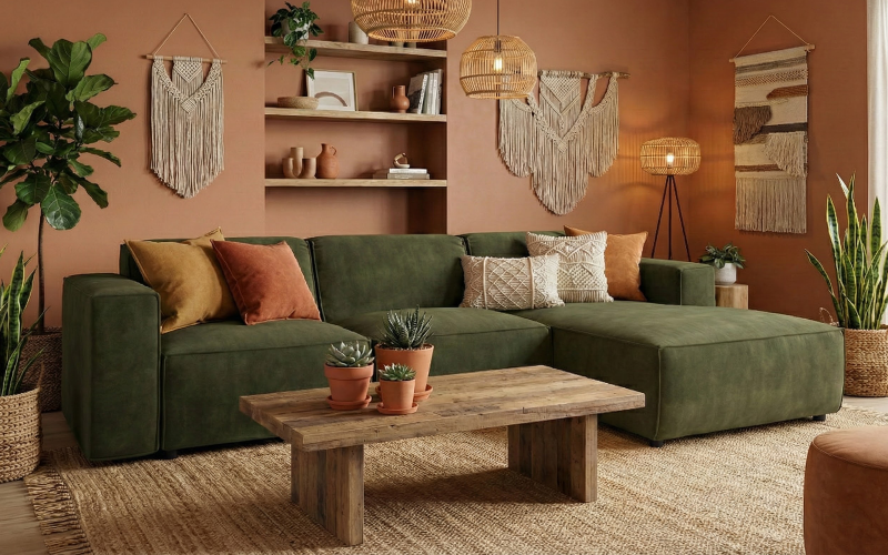 Coltar modular Verso, verde inchis  1