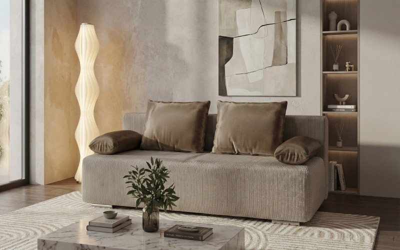 Canapea extensibila Keira Extra, bej  1