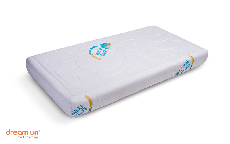 Saltea 60/120, cu doua fete Baby Triple Fresh, alb  1