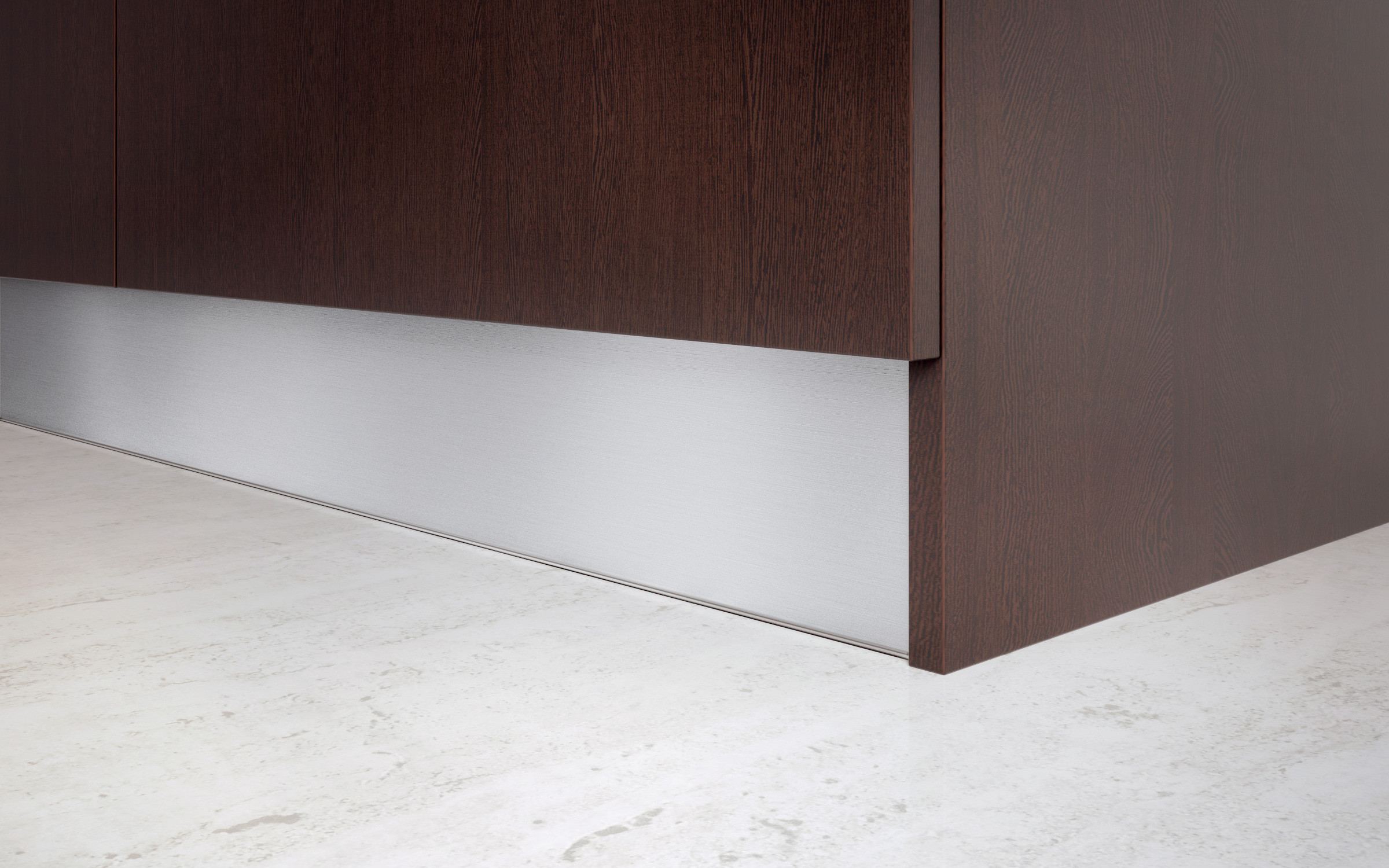 Plinta pentru bucatarie, H10 cm, culoare PVC metalic 1