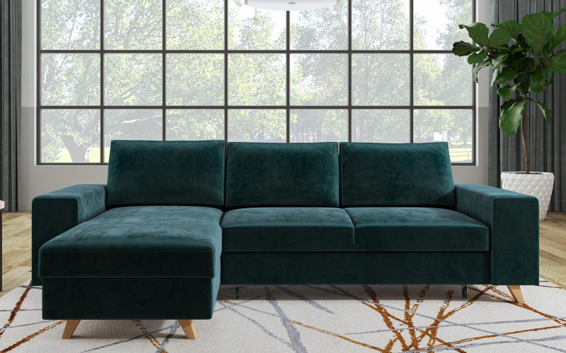 Coltar extensibil Boho, verde Inchis  1