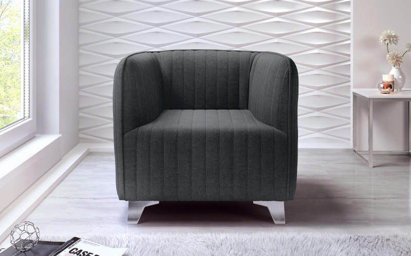 Fotoliu Makao, gri inchis  1