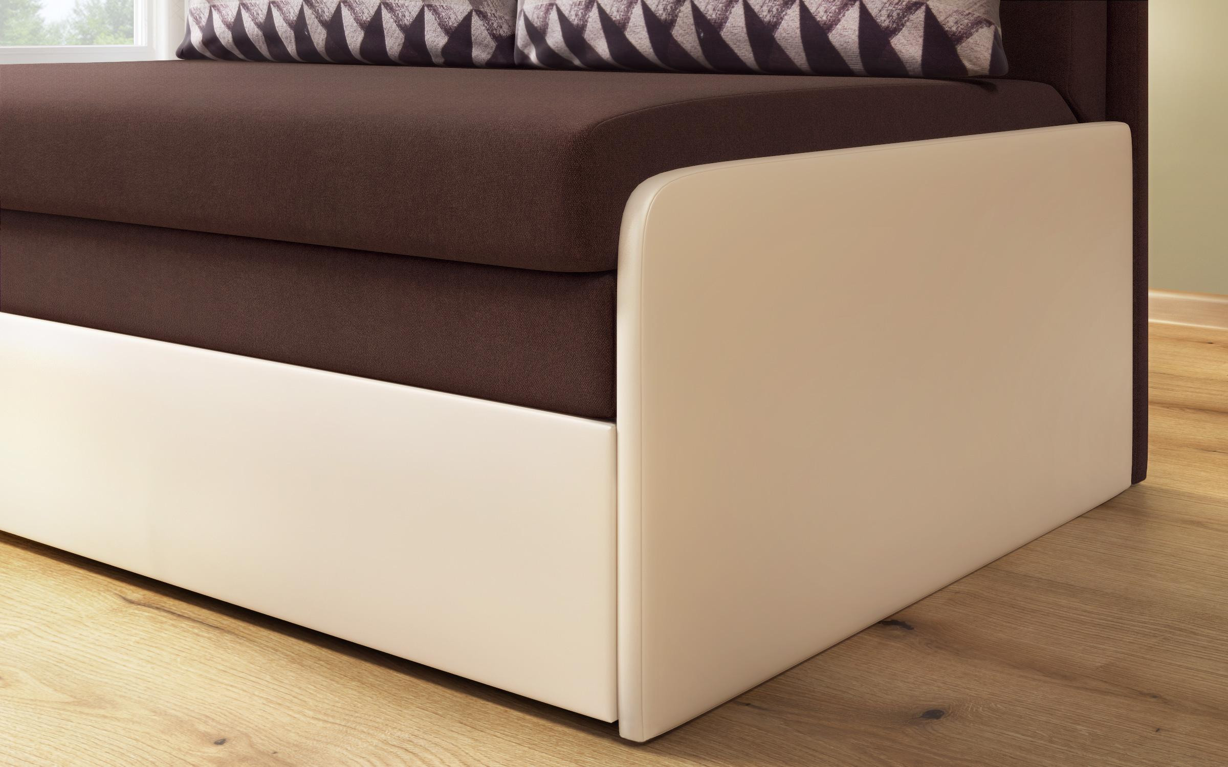Canapea extensibila Caddy, maro + bej  6