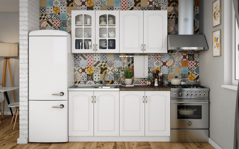 Bucatarie 1.6 metri Mirela K, textura alba  1