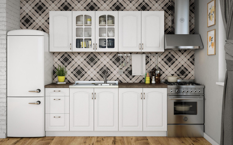 Bucatarie 2 metri Mirela K, textura alba  1