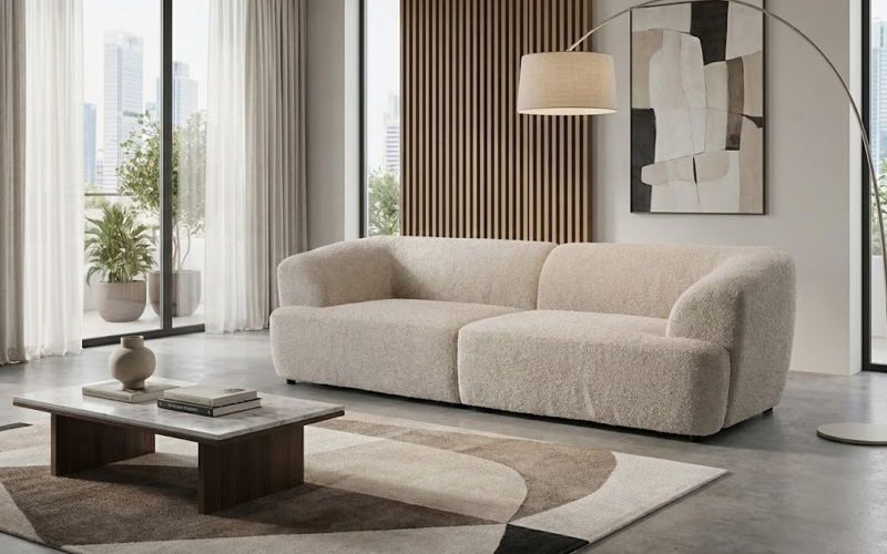 Canapea Mateo, bej deschis  1