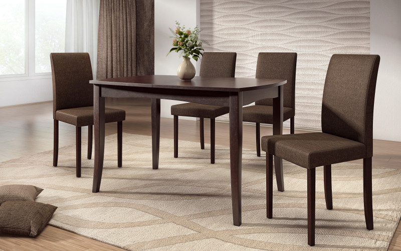 Scaun de masa Eliz VI, maro inchis  1