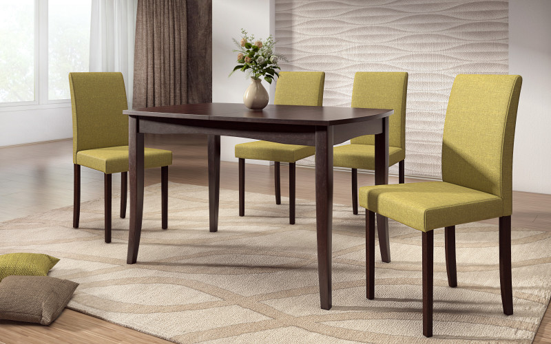 Scaun de masa Eliz VI, verde  1