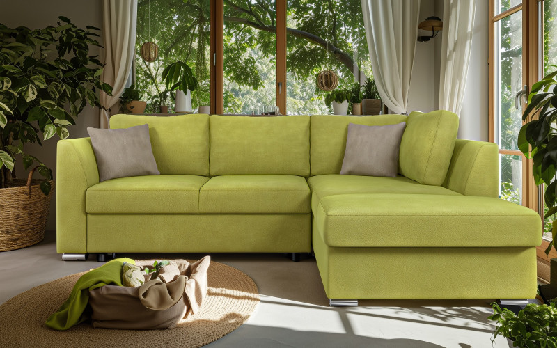 Coltar extensibil Toscana S, verde + maro deschis  1
