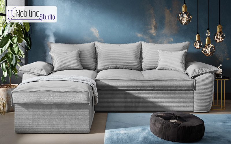 Coltar extensibil Elzas, gri deschis  1