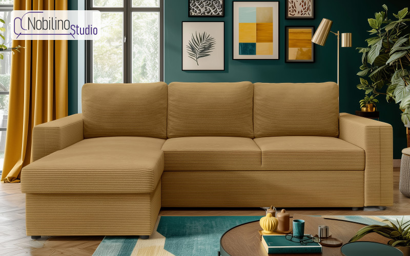 Coltar extensibil Justin Ultra, mustar  1