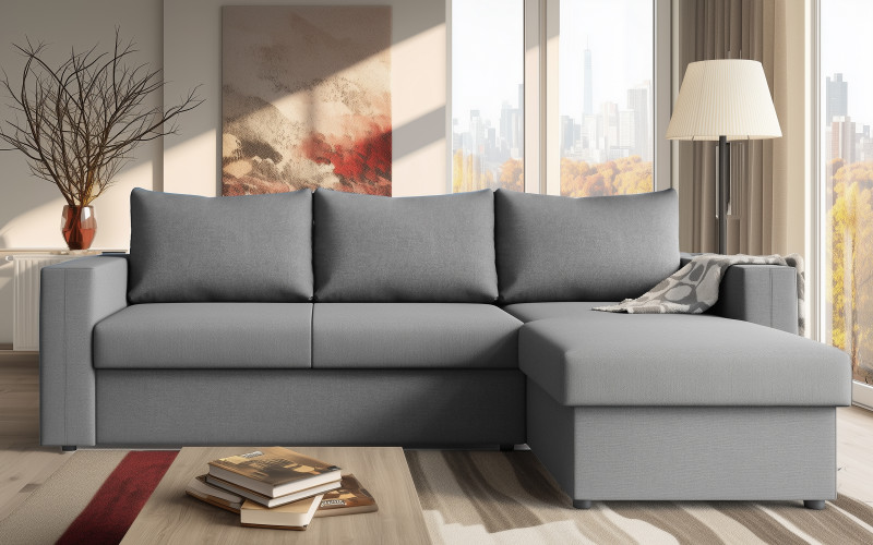 Coltar extensibil Justin, gri deschis  1