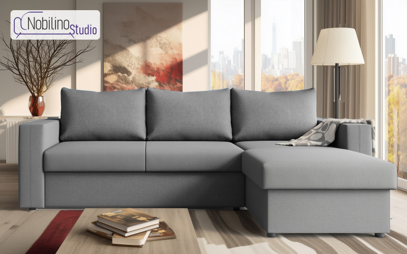 Coltar extensibil Justin, gri deschis  1