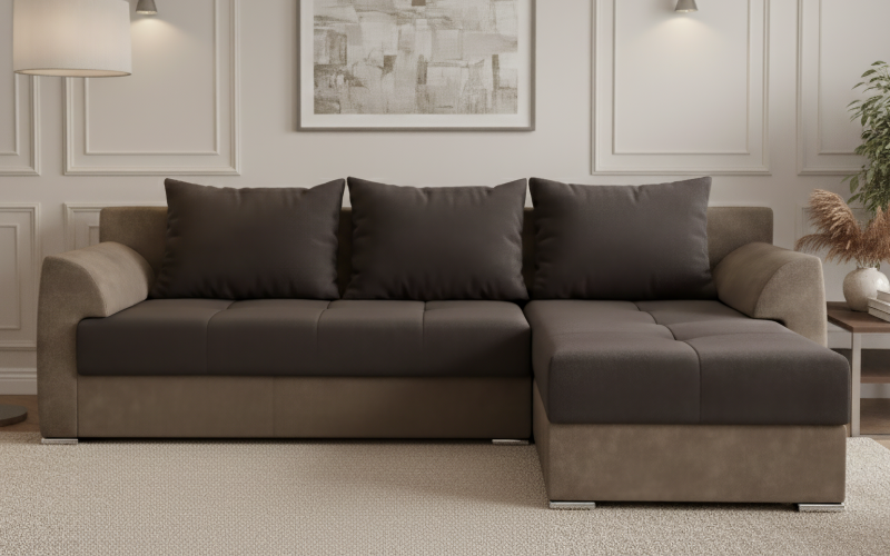 Coltar extensibil Berg, maro + maro deschis  1