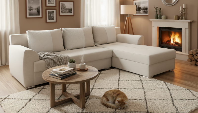 Coltar extensibil Deman Prime, bej deschis + bej  1