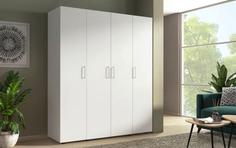 Dulap cu patru usi Moon, alb  1