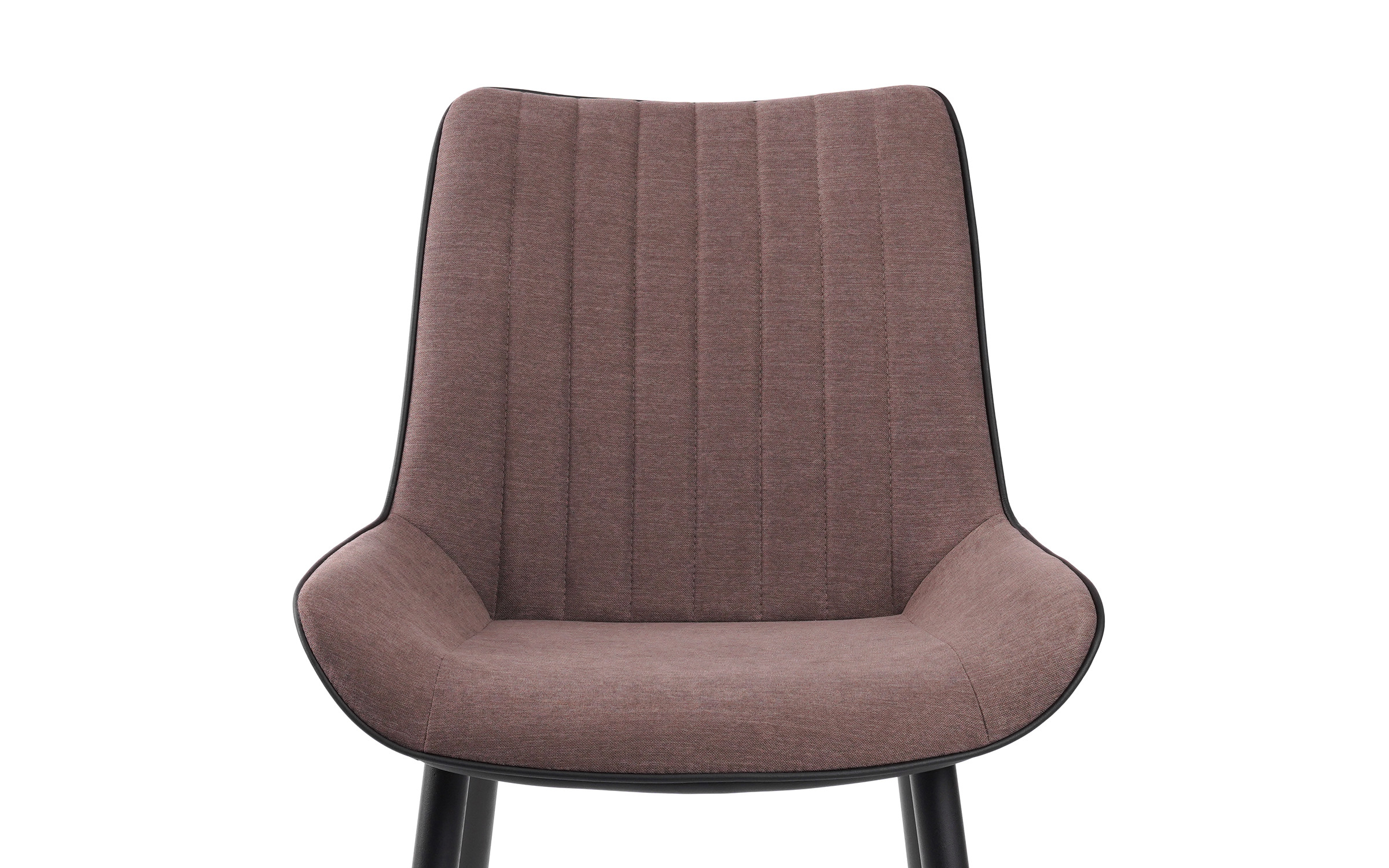 Scaun de masa Neoron, maro + piele neagra  5