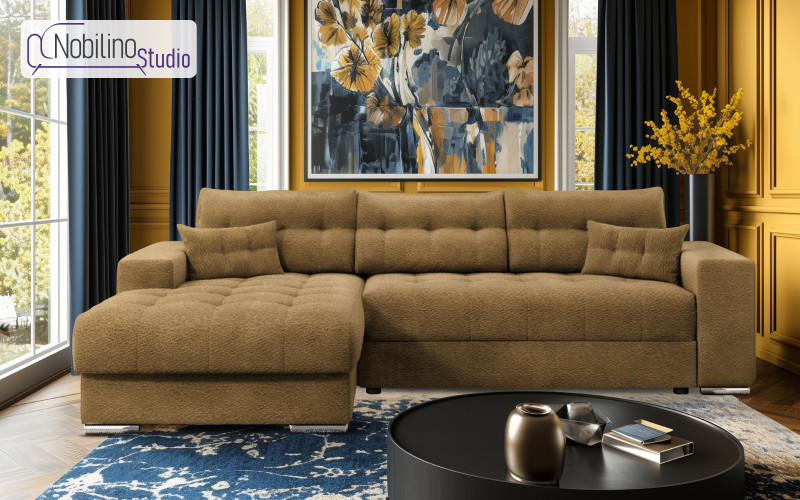 Coltar extensibil Sander, mustar  1