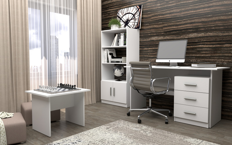 Set mobila pentru birou Trino, alb  1
